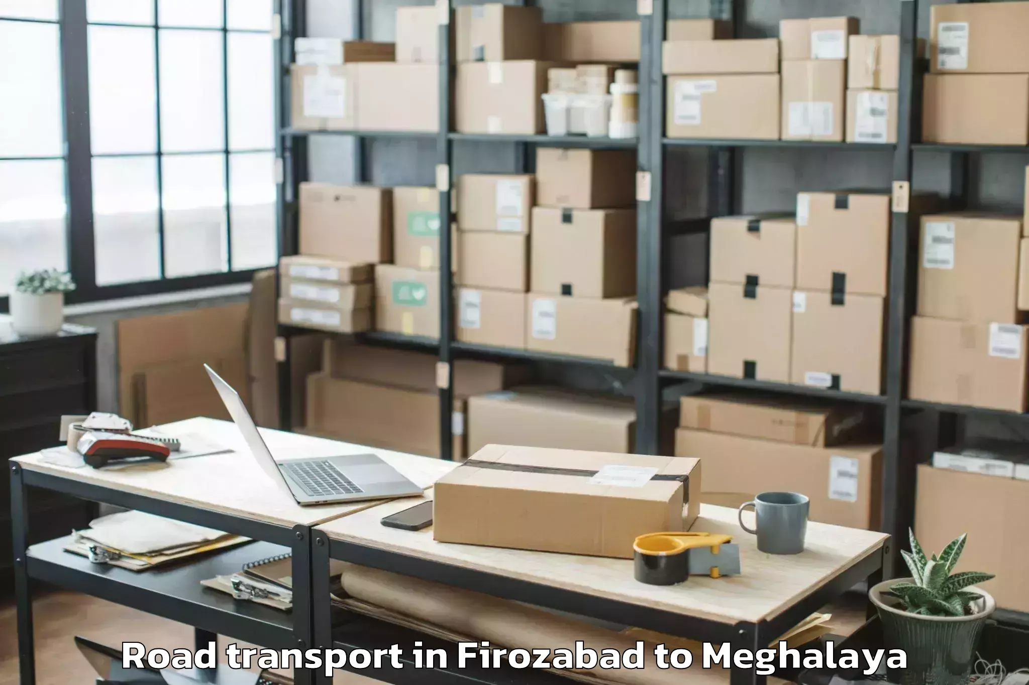 Reliable Firozabad to Pynursla Road Transport